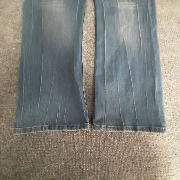American Legacy Jeans Size 14 Slim Stretch 38 x 30 Distressed medium Wash - Picture 3 of 16